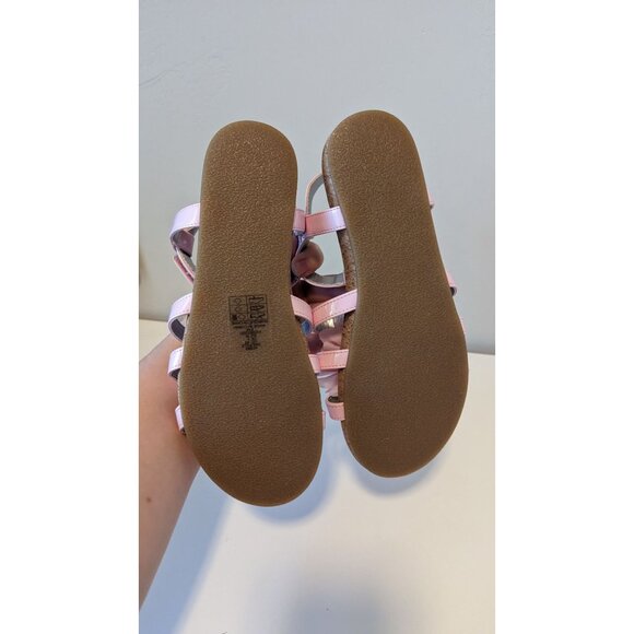 Land's End Girls size 4 Pink Sandals With Flower mothers day easter - Picture 3 of 7